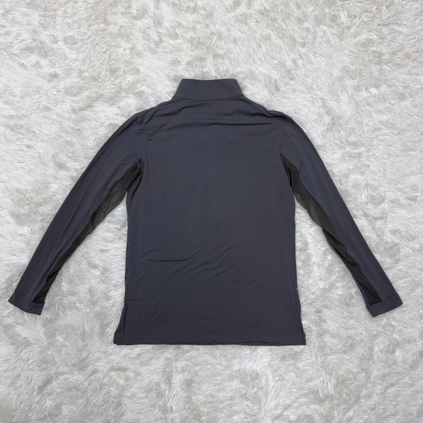 Women’s Medium Grey Tailored Sportsman Long Sleeve Horseback Riding Sunshirt