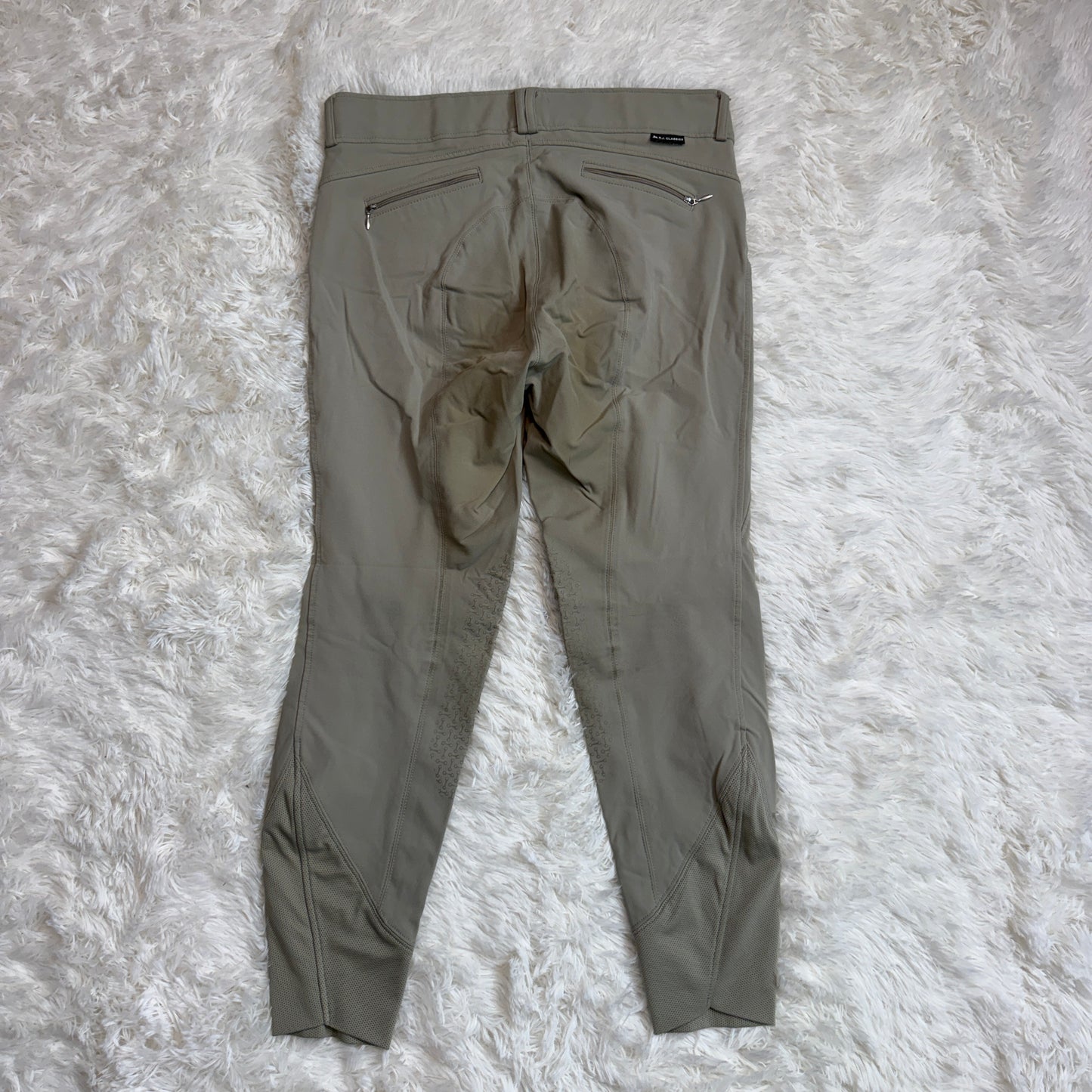 Women’s Size 32R Tan RJ Classics Knee Patch Horseback Riding Breeches