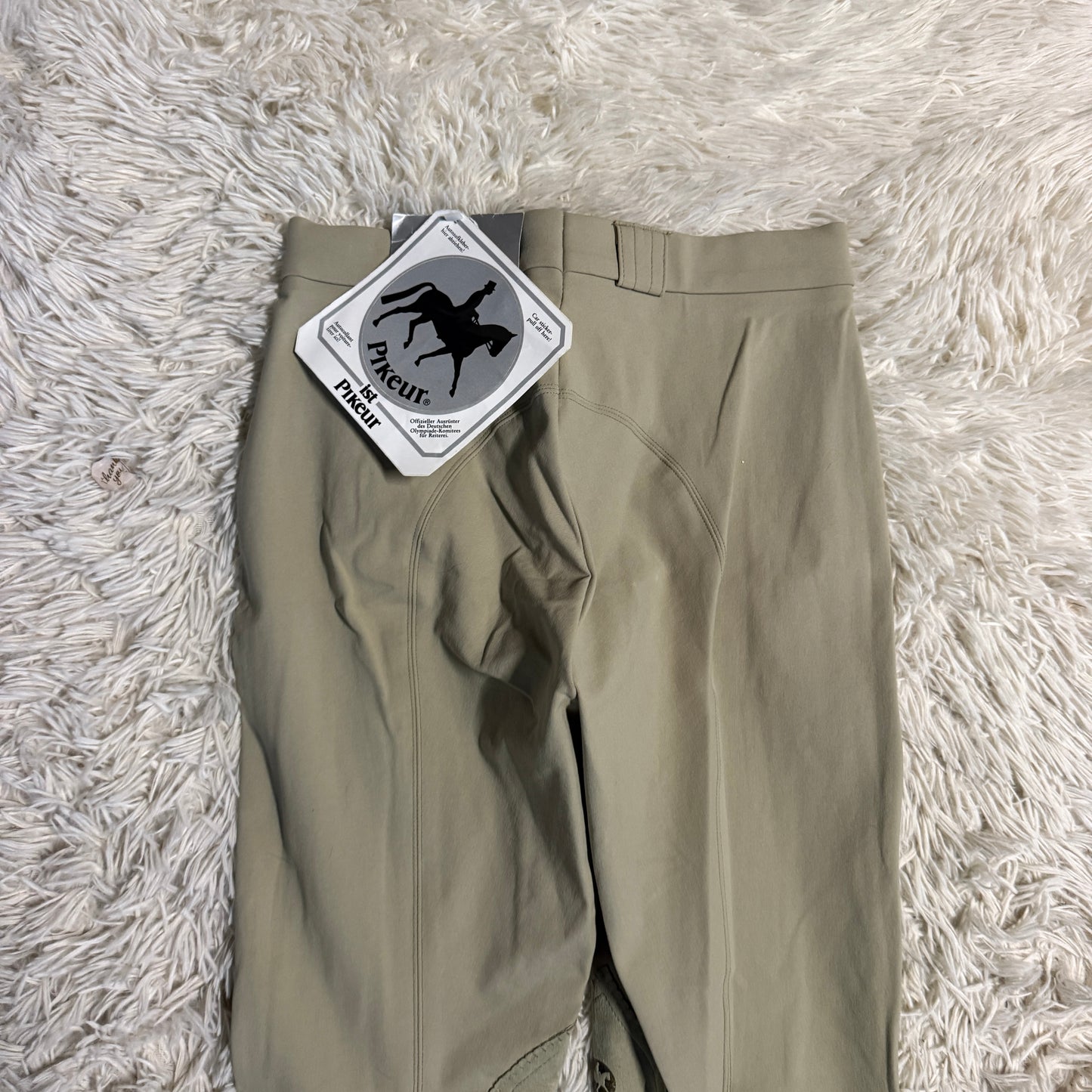 New Women’s Size 22R Tan Pikeur Knee Patch Horseback Riding Breeches