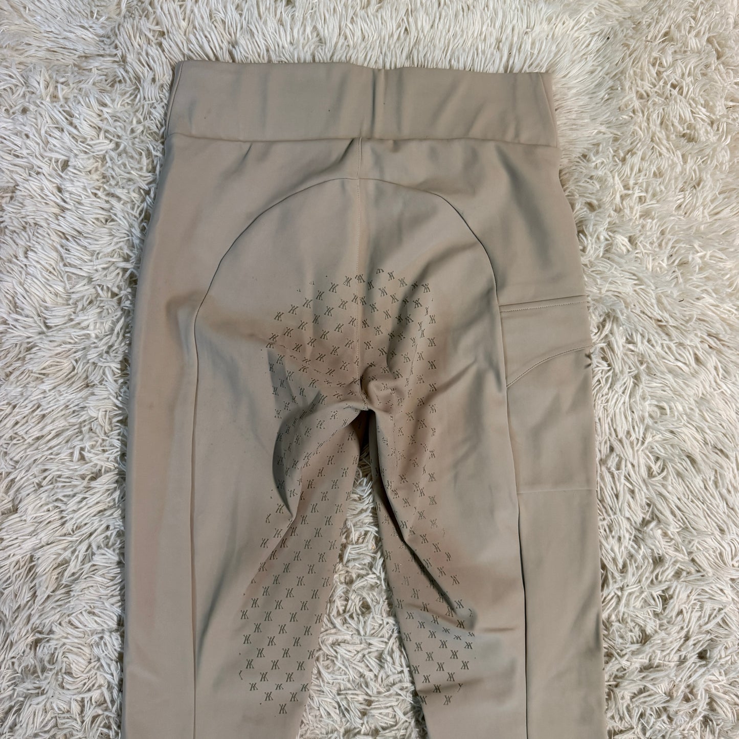 Women’s Large Tan YAGYA Full Seat Horseback Riding Tights Breeches