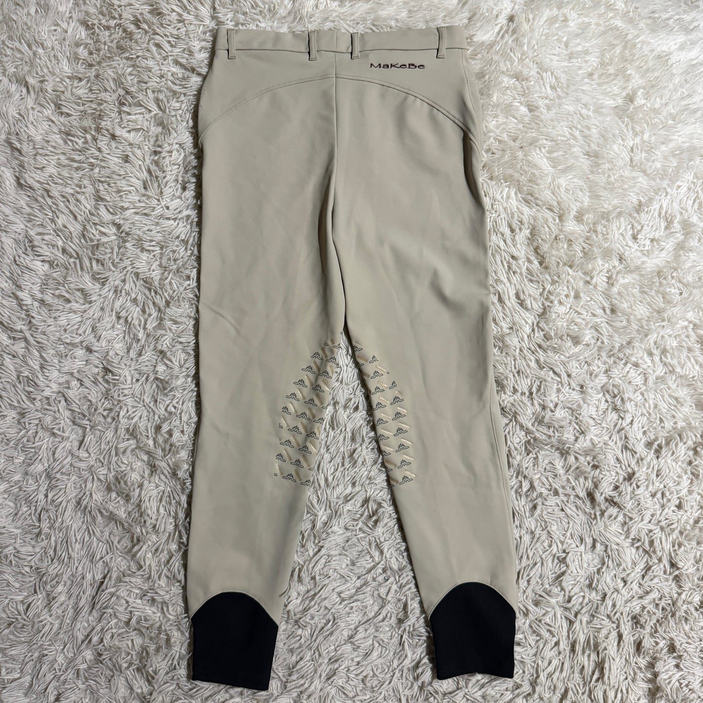 Women’s Size IT46 Tan Makebe Knee Patch Horseback Riding Breeches