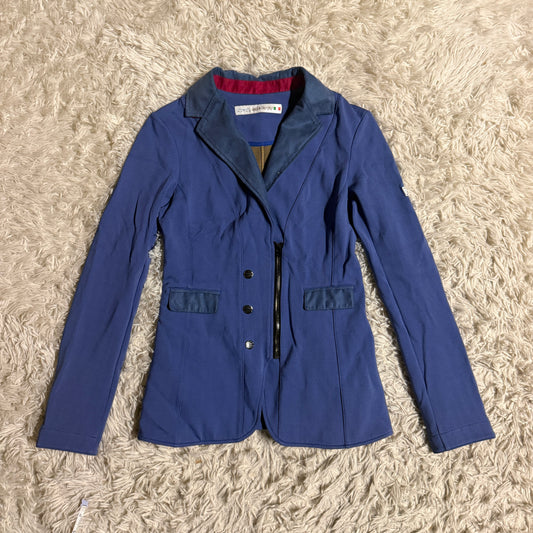 Women’s Size IT40 Blue Animo Louisiana Horseback Riding Show Coat