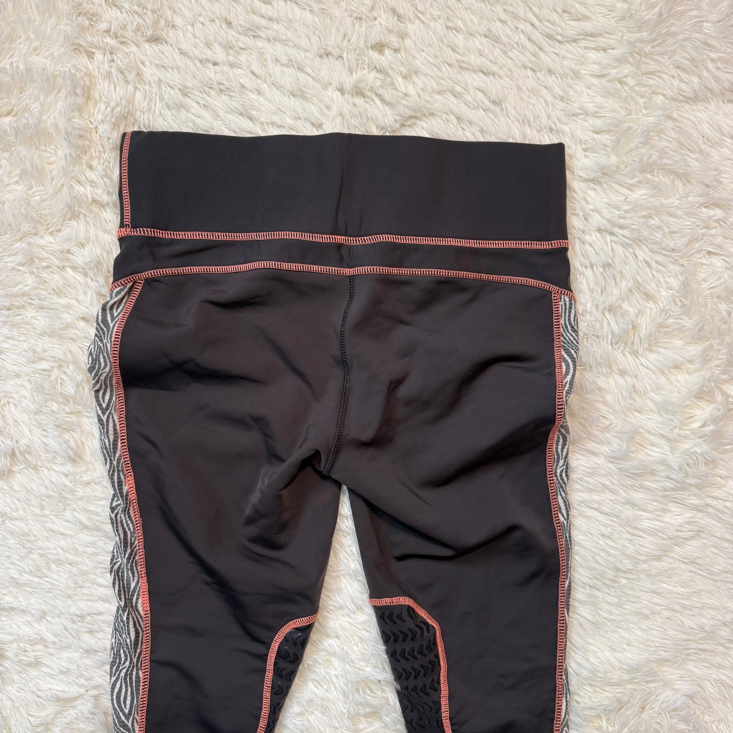Women’s Large Grey Tuffrider Knee Patch Horseback Riding Tights