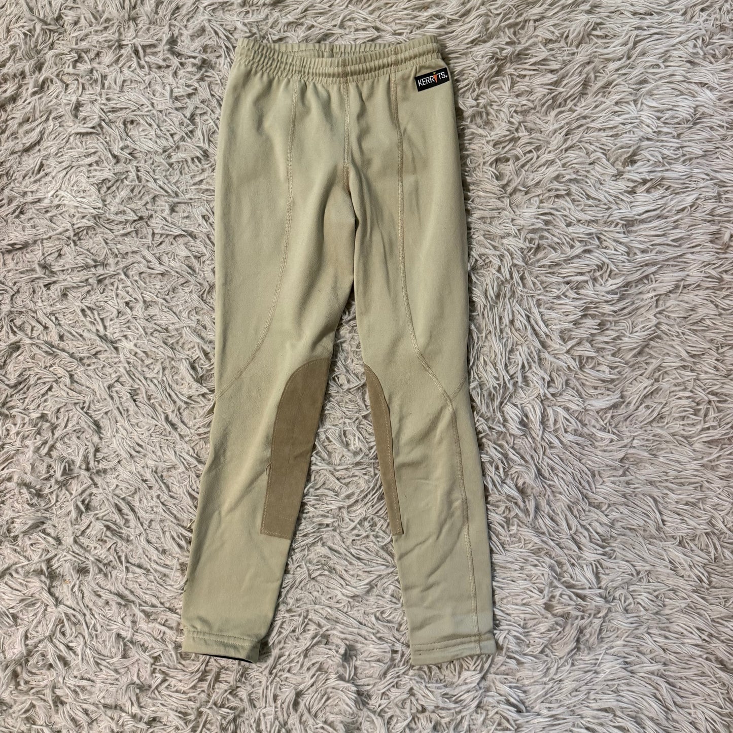 Girl’s Small Tan Kerrits Knee Patch Horseback Riding Tights