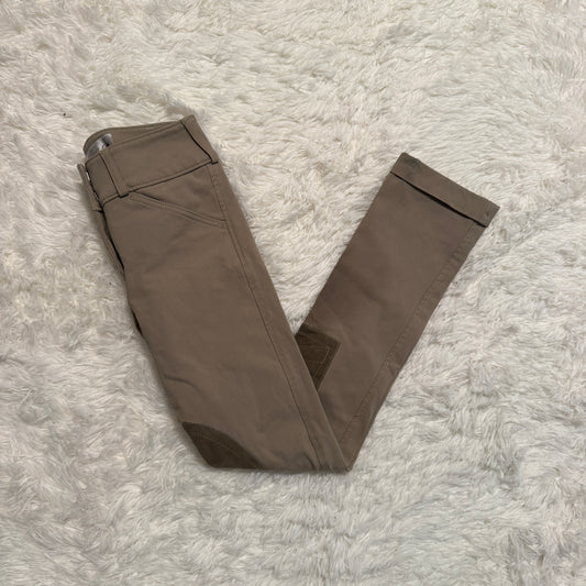 Child’s Size 8L Tan Tailored Sportsman Knee Patch Horseback Riding Jodphurs