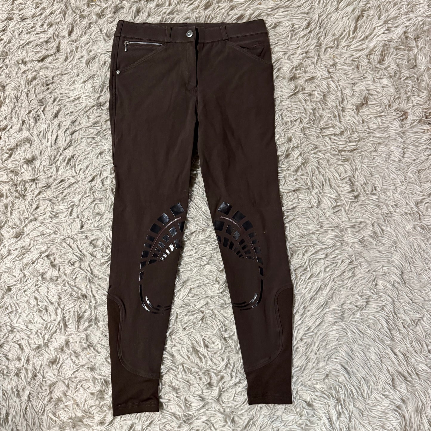 Women’s Size 24R Brown Schockemohle Knee Patch Horseback Riding Breeches