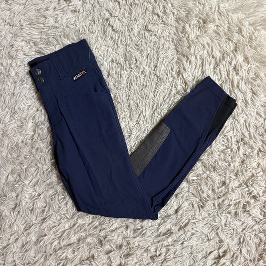 Child’s Medium Navy Kerrits Knee Patch Horseback Riding Breeches