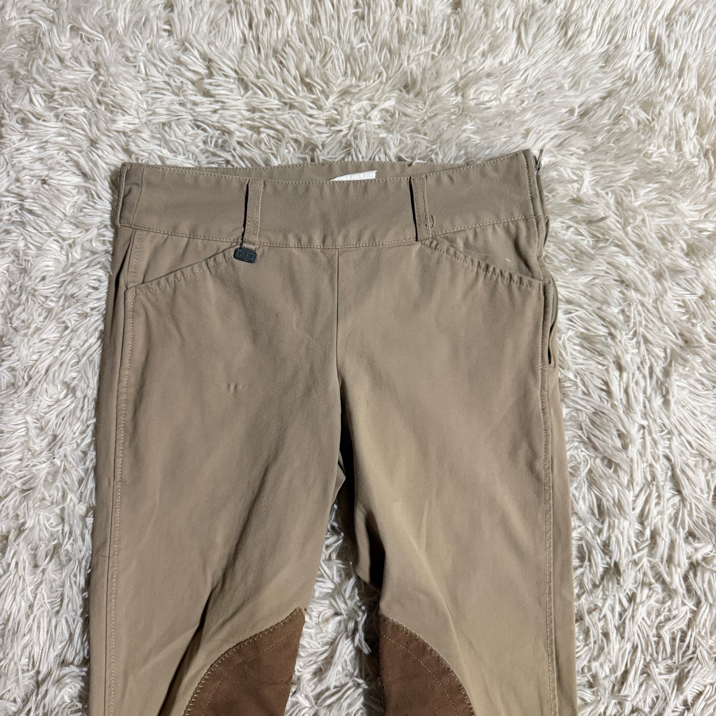 Women’s Size 24R Tan Shires Knee Patch Horseback Riding Breeches