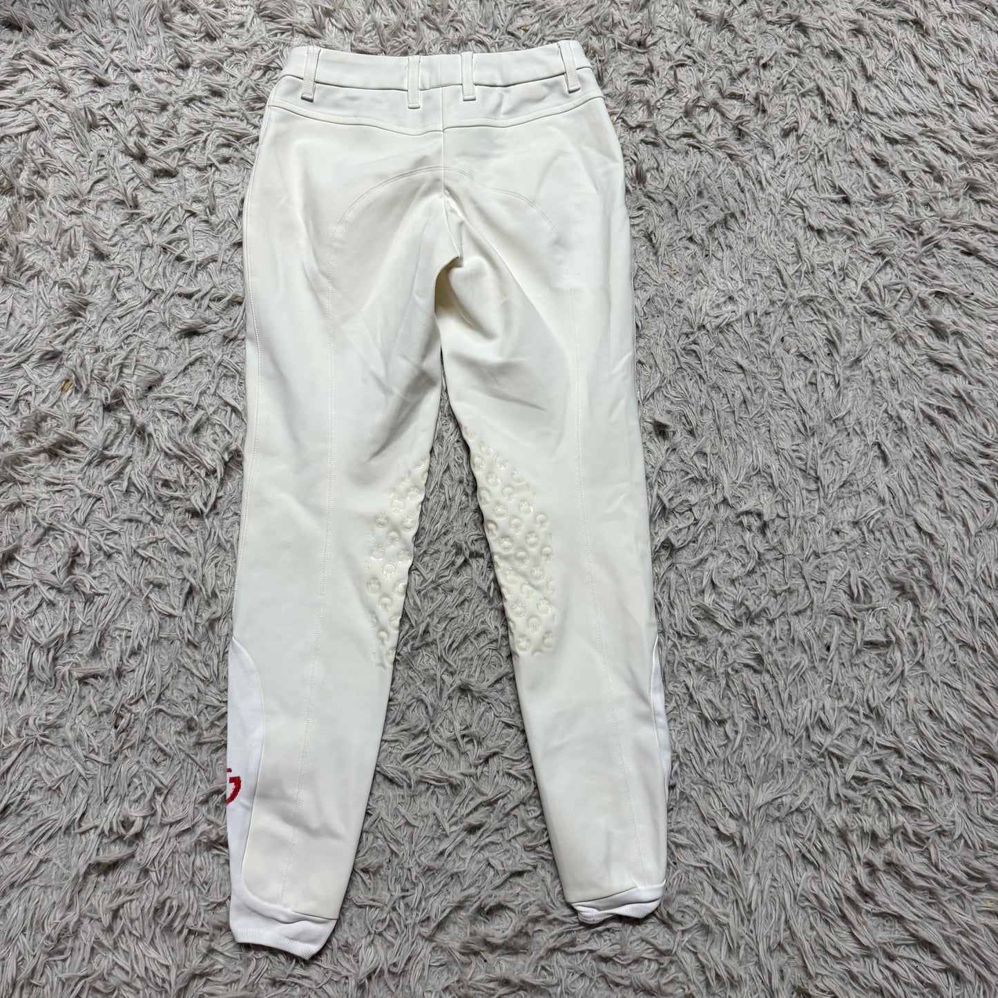 Women’s Size IT36 White Cavalleria Toscana Knee Patch Horseback Riding Breeches