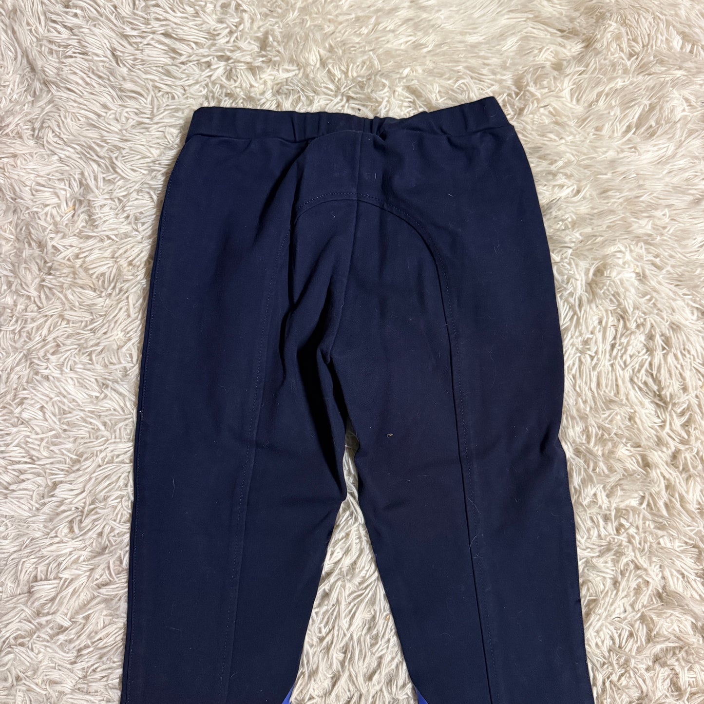 Child’s Size 12R Navy HR Farm Knee Patch Horseback Riding Breeches