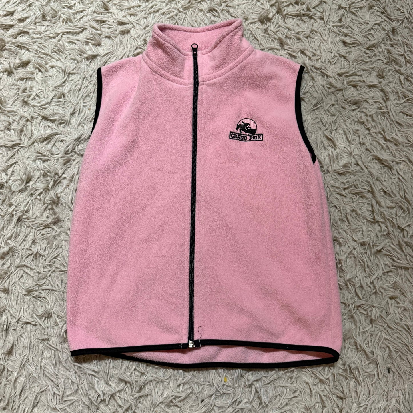 Girl’s Medium Pink Grand Prix Horseback Riding Fleece Vest