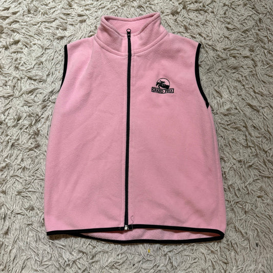 Girl’s Medium Pink Grand Prix Horseback Riding Fleece Vest