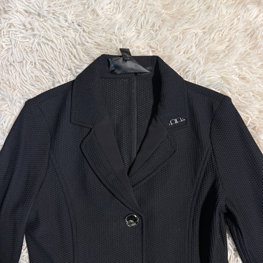 Child’s Size 7-8 Years Black Alessandro Albanese Mesh Horseback Riding Show Coat