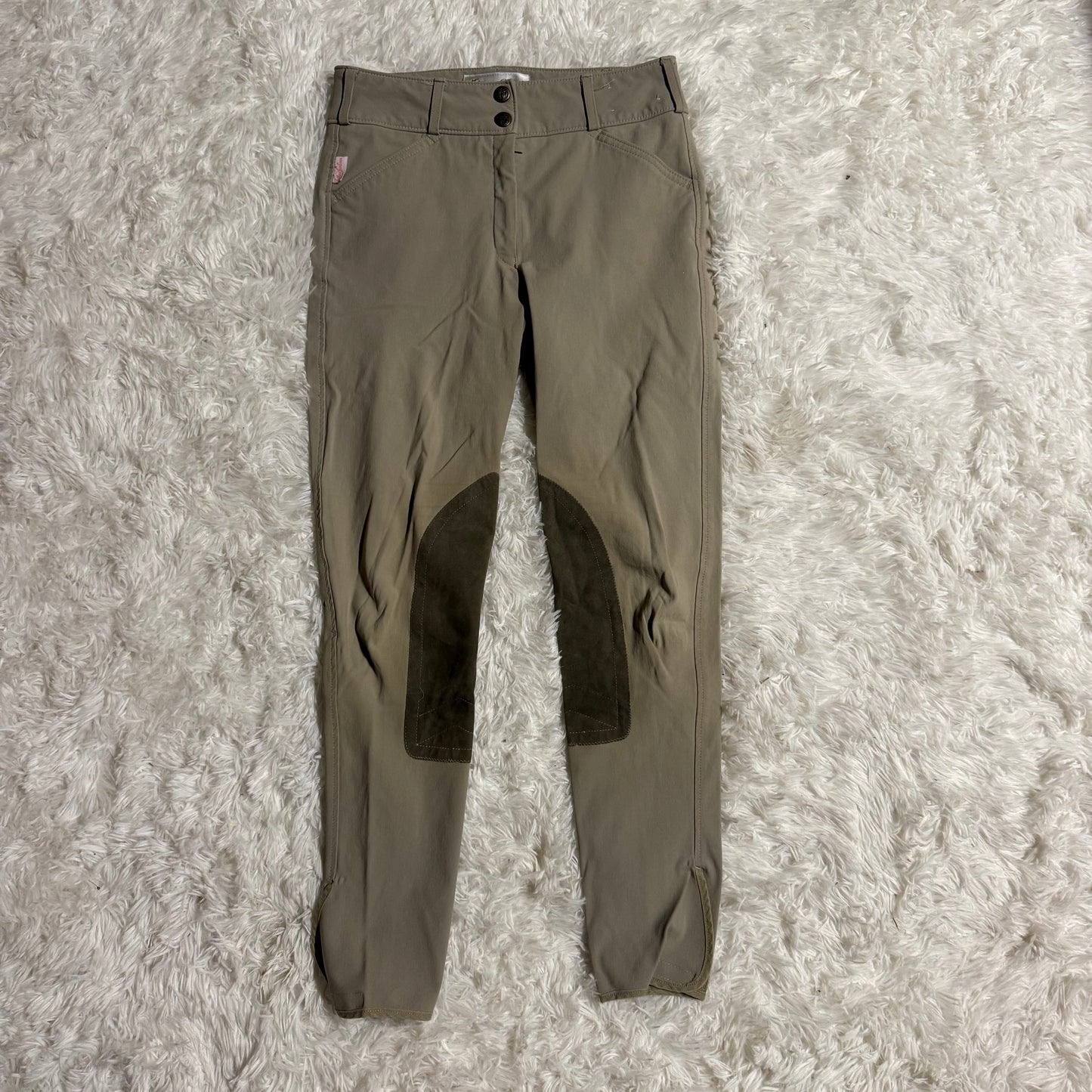 Women’s Size 26R Tan Tailored Sportsman Knee Patch Horseback Riding Breeches