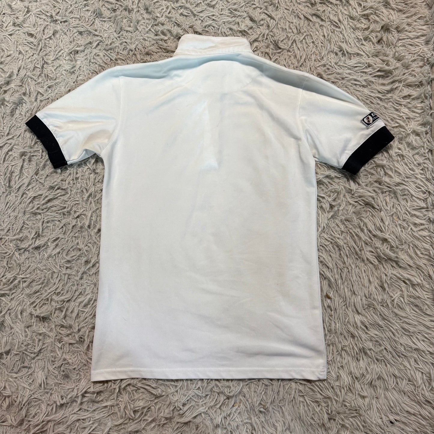 Women’s Small White Kingsland Short Sleeve Horseback Riding Show Shirt