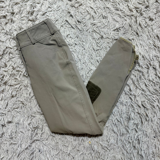 Women’s Size 26R Tan Tailored Sportsman Knee Patch Horseback Riding Breeches