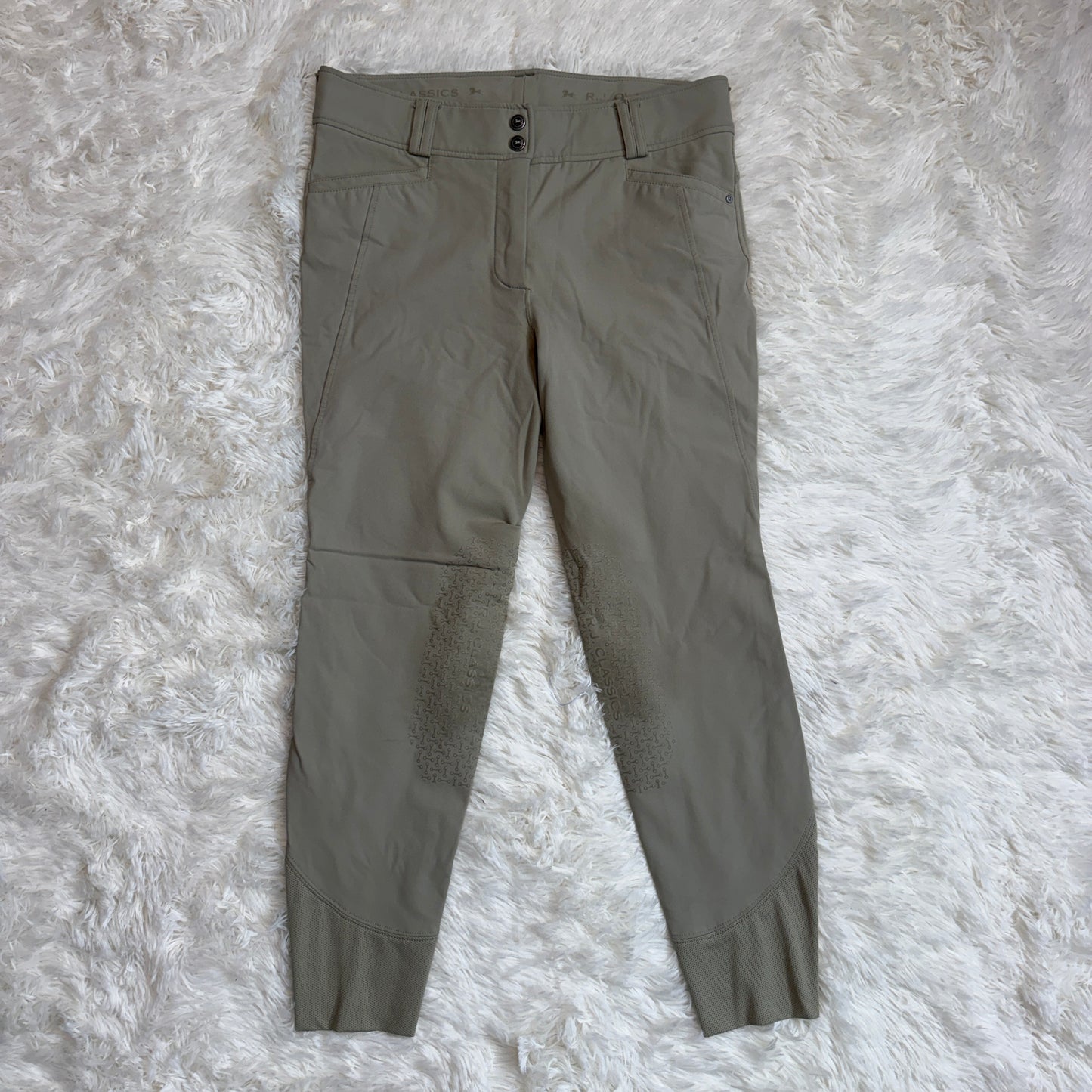 Women’s Size 32R Tan RJ Classics Knee Patch Horseback Riding Breeches