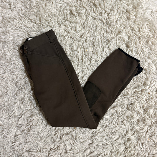 Child’s Size 12R Brown Pikeur Knee Patch Horseback Riding Breeches