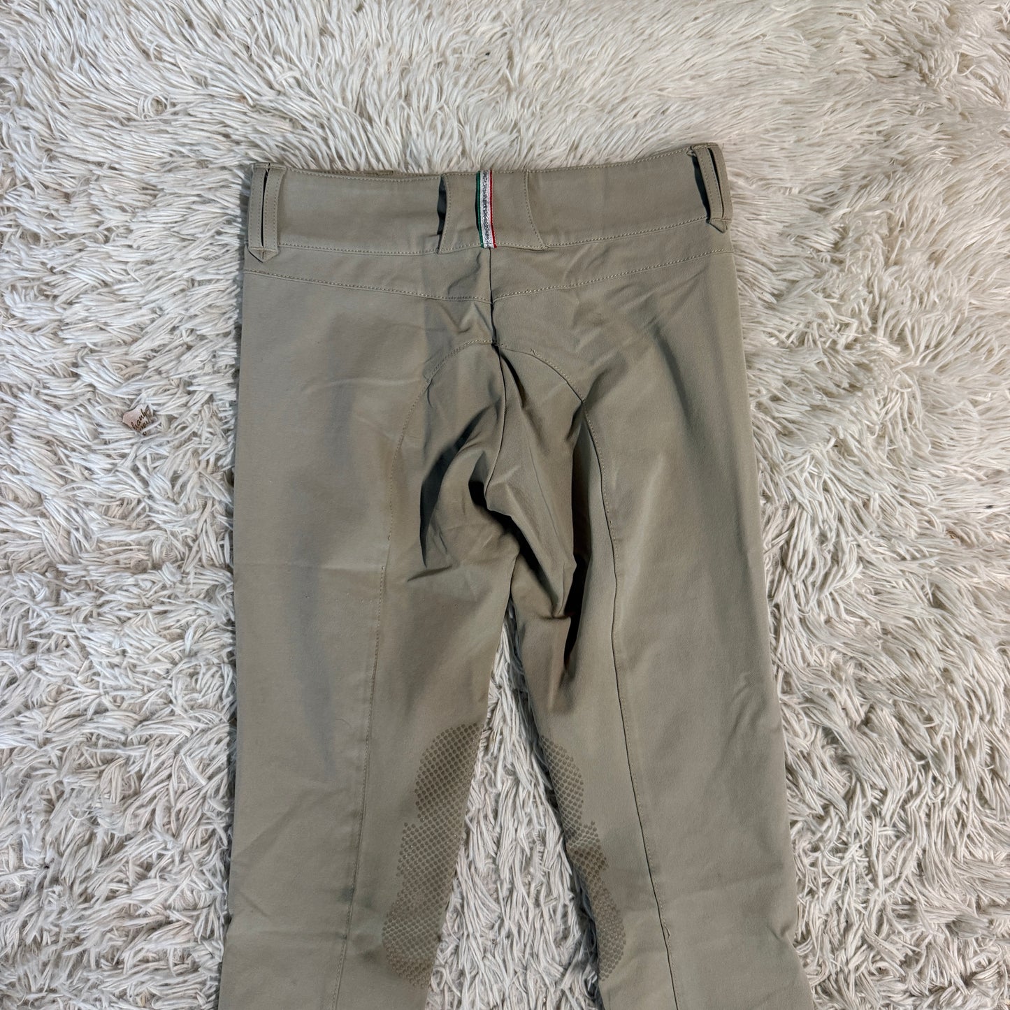 Child’s Size 12R Tan For Horses Knee Patch Horseback Riding Breeches