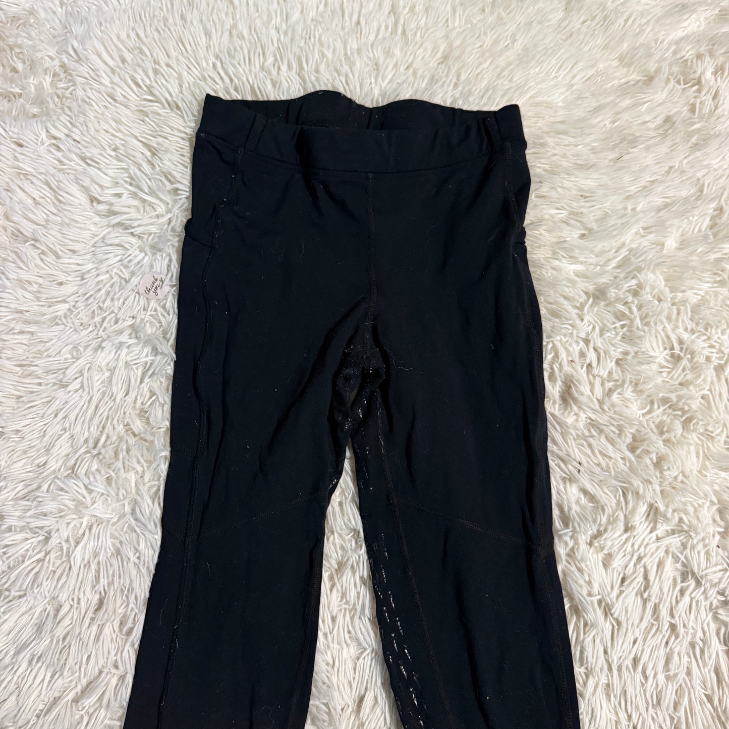 Child’s XL Black Kerrits Full Seat Horseback Riding Tights