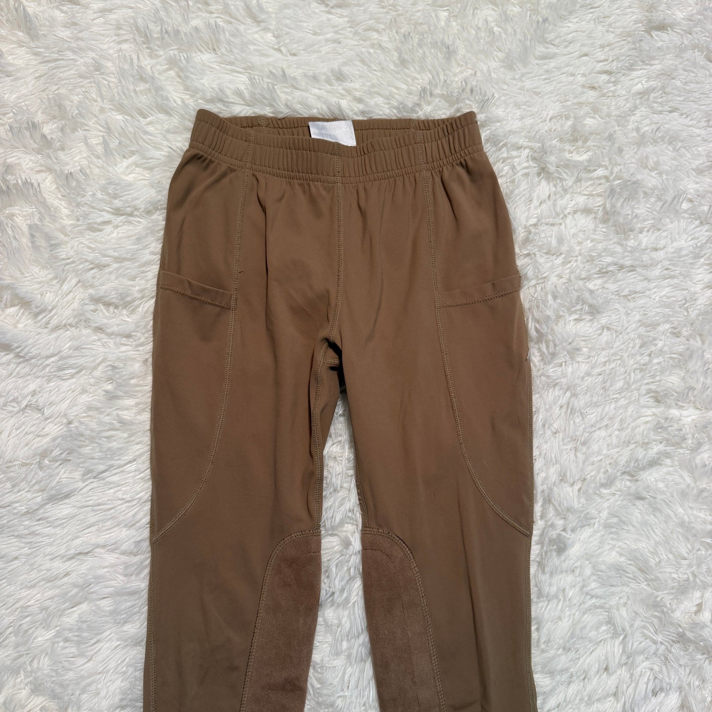 Child’s Medium Tan Baleaf Knee Patch Horseback Riding Tights