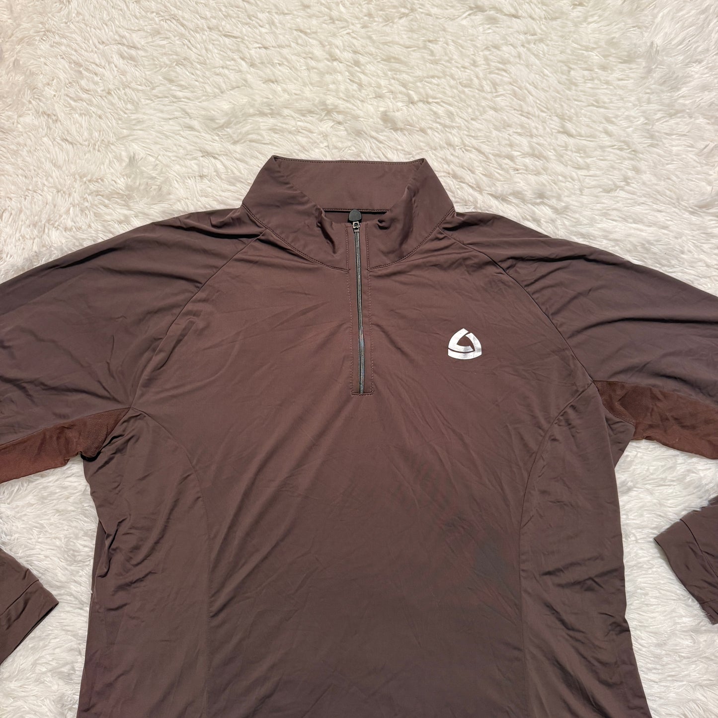 Women’s XL Brown Lettia Long Sleeve Horseback Riding Sunshirt