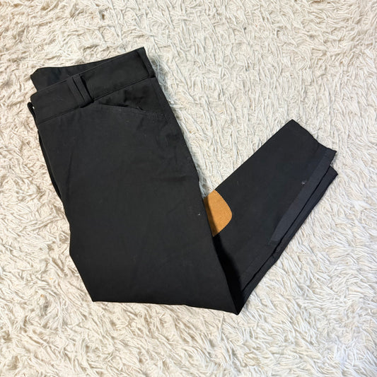 Women’s Size 34R Black Dover Knee Patch Horseback Riding Breeches