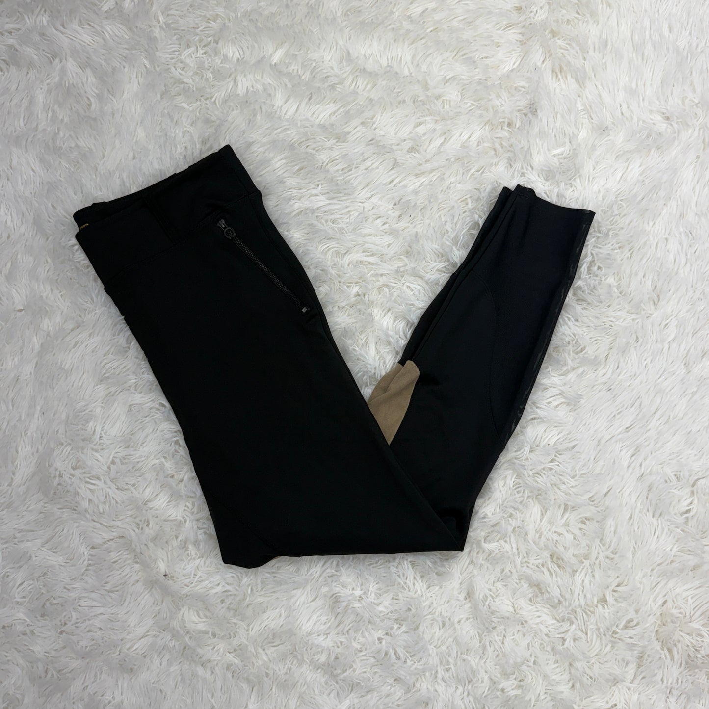 Women’s XL Black Euphoric Equestrian Knee Patch Horseback Riding Breeches