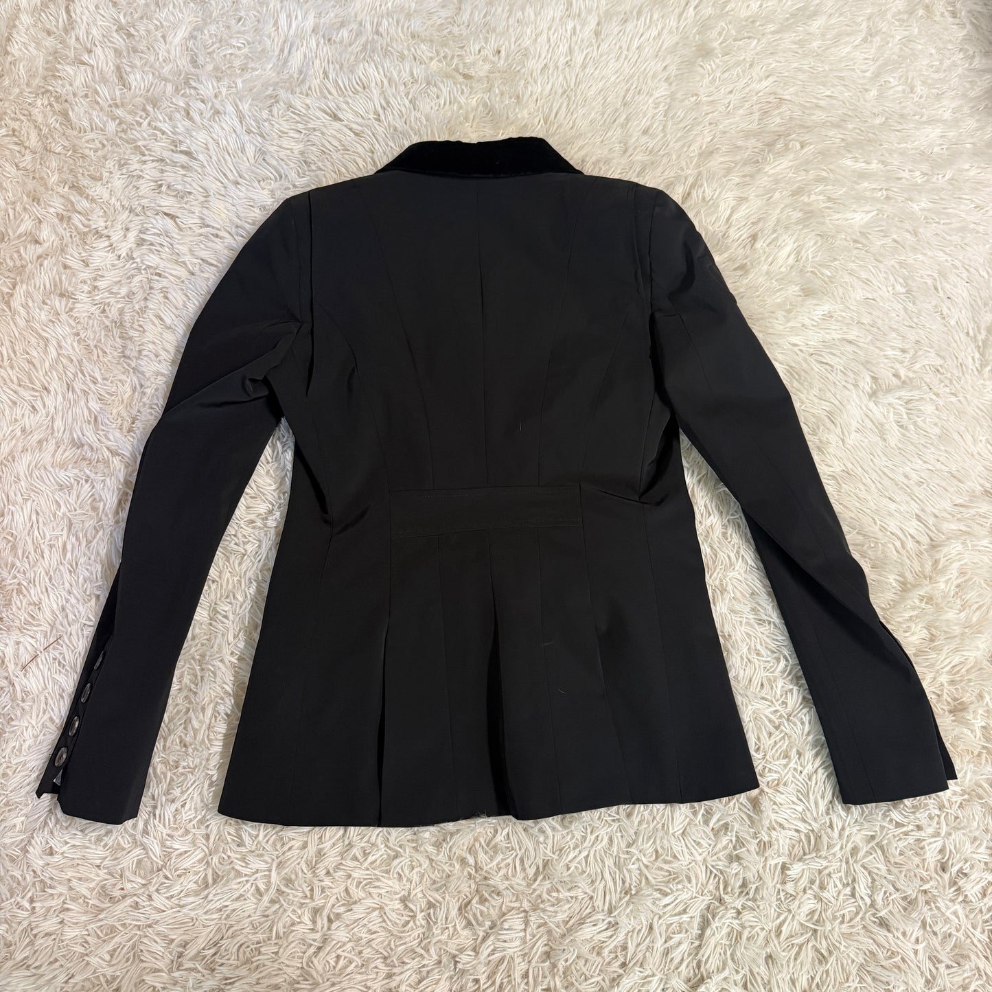 New Black IT46 Cavalleria Toscana Horseback Riding Show Coat