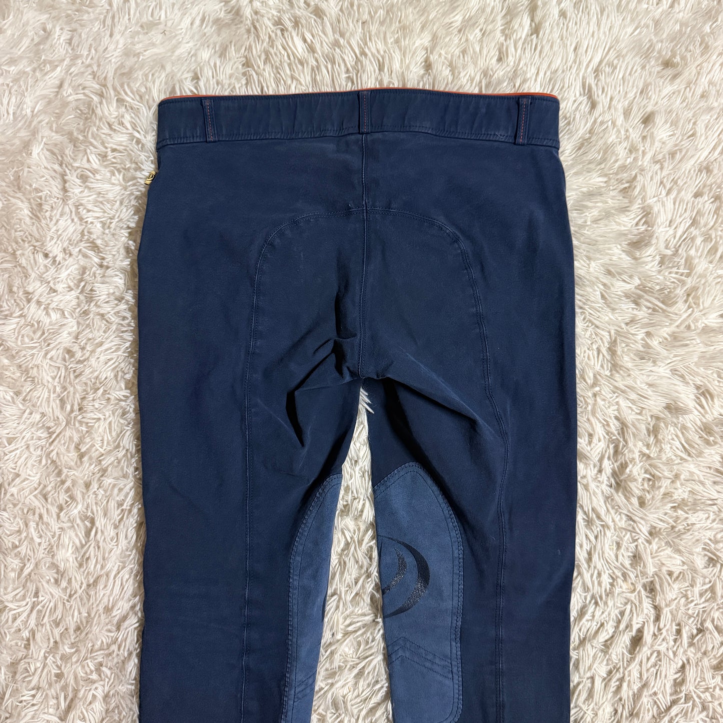 Women’s Size 30R Navy Devon Aire Knee Patch Horseback Riding Breeches