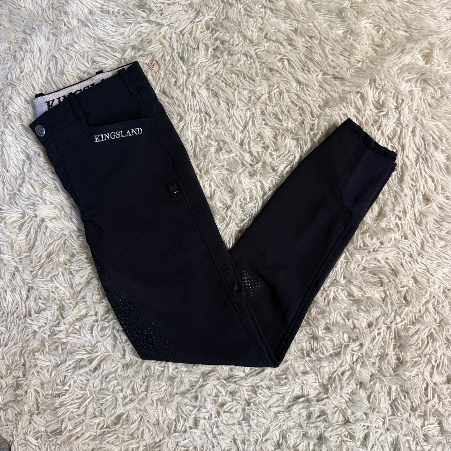 Child’s Size 158/164 (XL) Black Kingsland Full Seat Horseback Riding Breeches