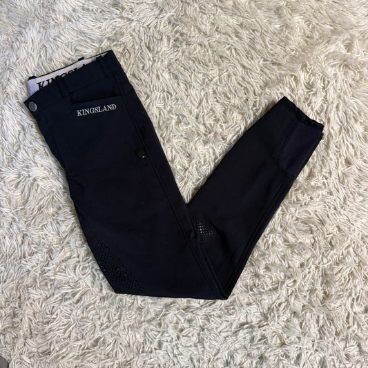 Child’s Size 158/164 (XL) Black Kingsland Full Seat Horseback Riding Breeches
