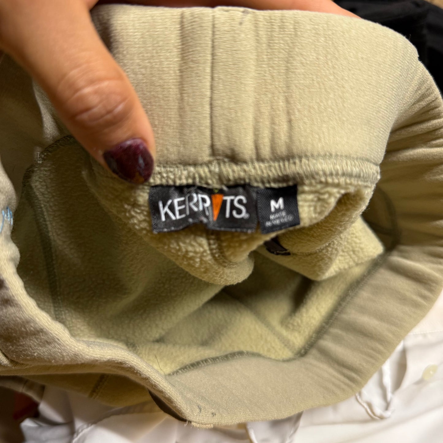 Women’s Medium Tan Kerrits Winter Knee Patch Horseback Riding Tights Breeches