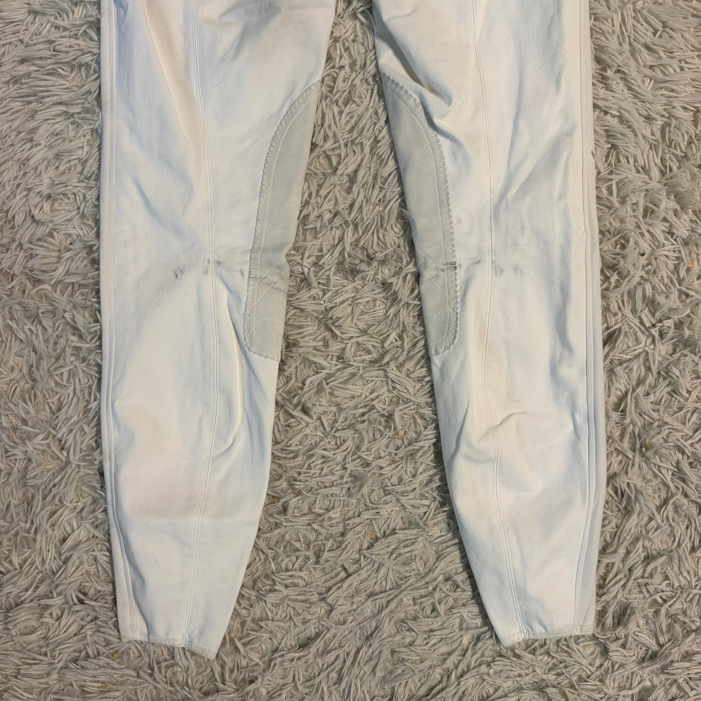 Women’s Size 28R White Pikeur Knee Patch Horseback Riding Breeches