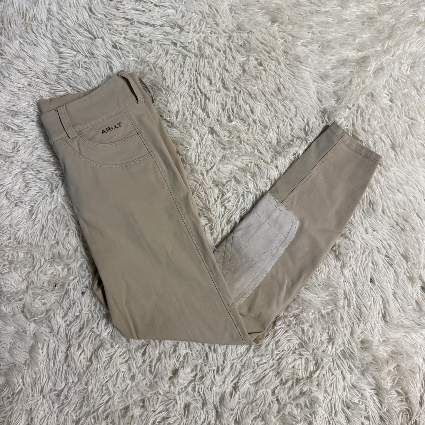 Women’s Size 22R Tan Ariat Knee Patch Horseback Riding Breeches
