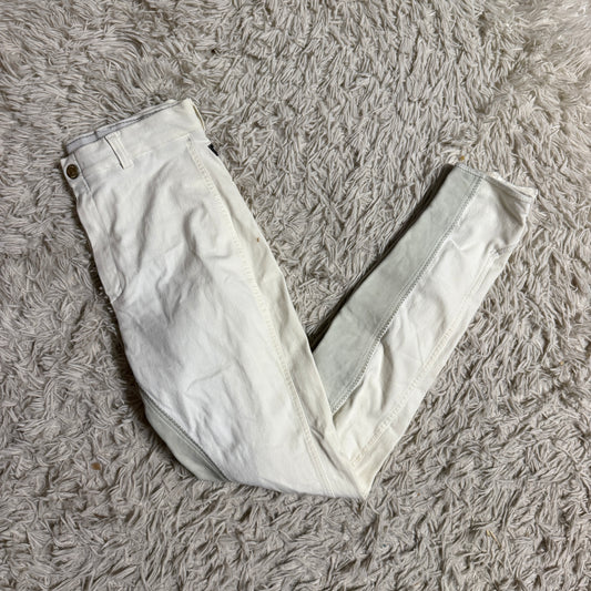 Women’s Size 24R White Kentucky Full Seat Horseback Riding Breeches