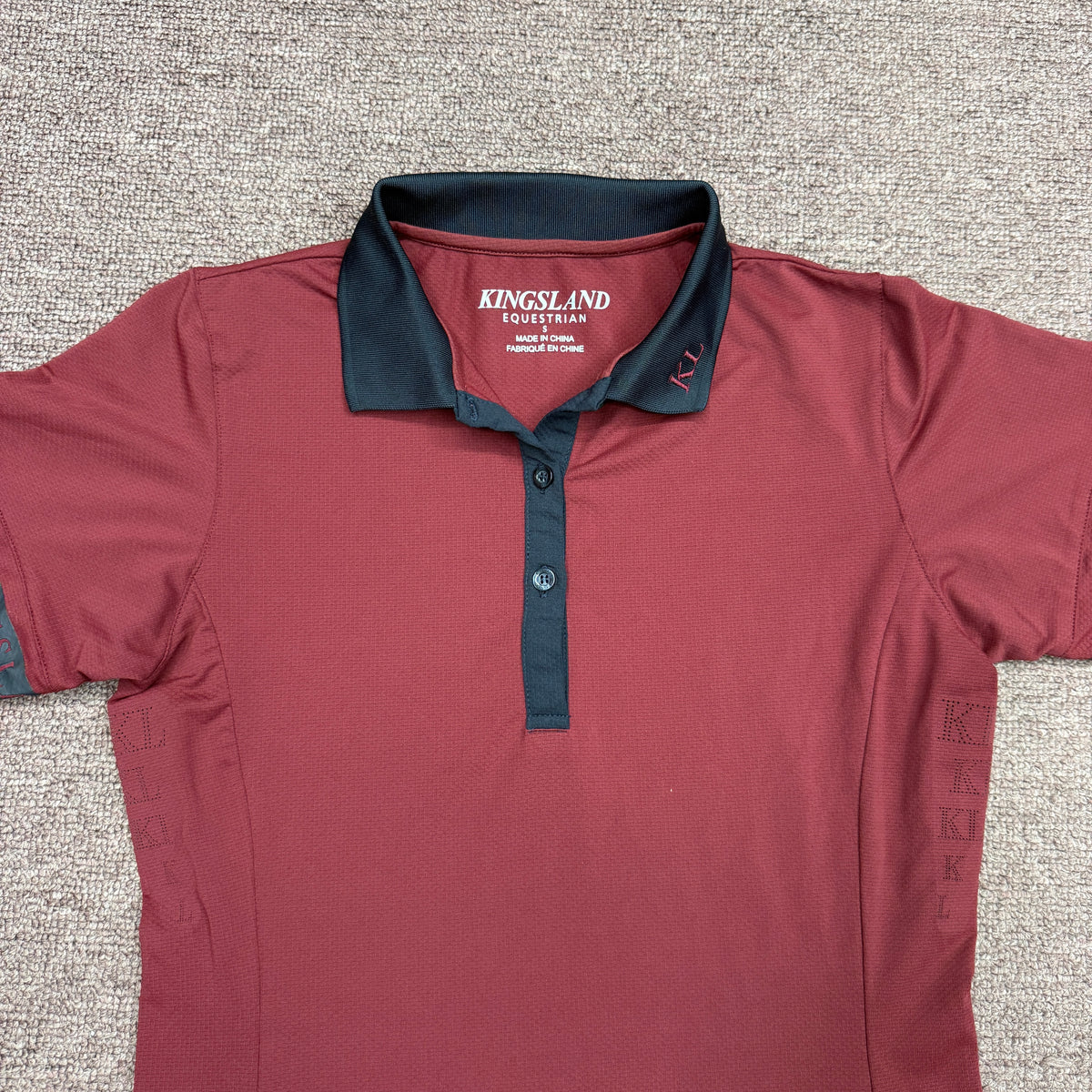 Women’s Small Red Kingsland Short Sleeve Horseback Riding Sunshirt