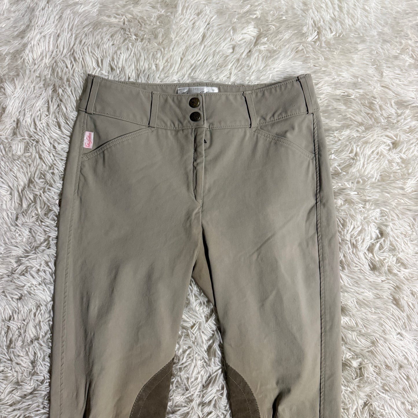 Women’s Size 28R Tan Tailored Sportsman Knee Patch Horseback Riding Breeches