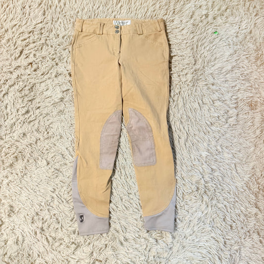 Women’s Size 28L Tan Tredstep Knee Patch Horseback Riding Breeches