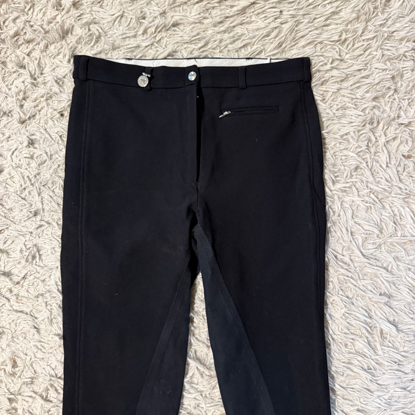 Women’s Size 32L Black Pikeur Full Seat Horseback Riding Breeches