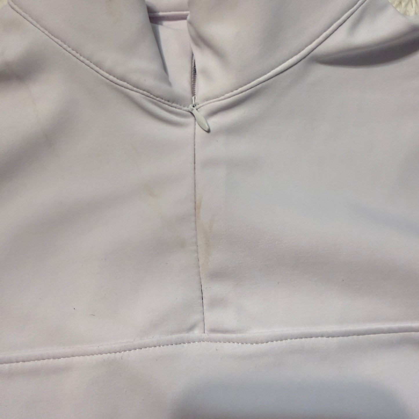 Women’s Small White Equisite Long Sleeve Horseback Riding Show Shirt
