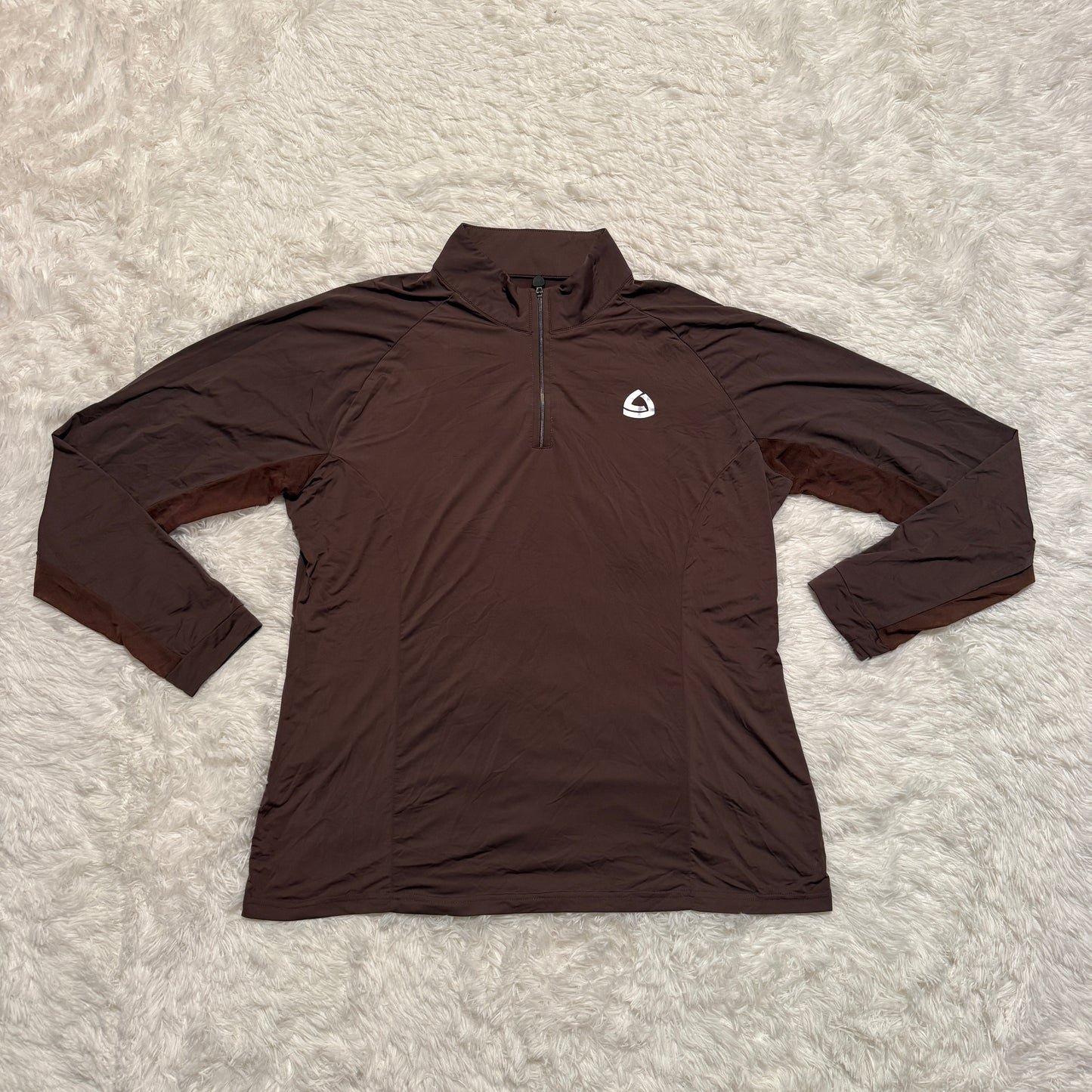 Women’s XL Brown Lettia Long Sleeve Horseback Riding Sunshirt
