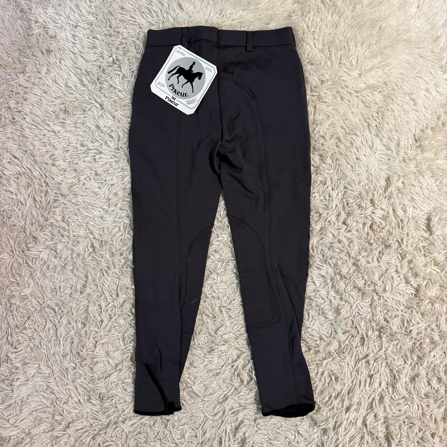 New Child’s Size 16R Grey Pikeur Knee Patch Horseback Riding Breeches