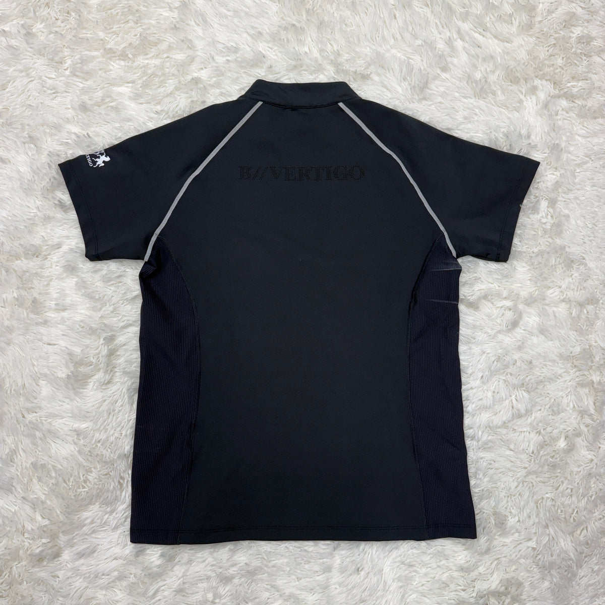 Women’s Size 12 Dark Grey B Vertigo Short Sleeve Horseback Riding Sunshirt