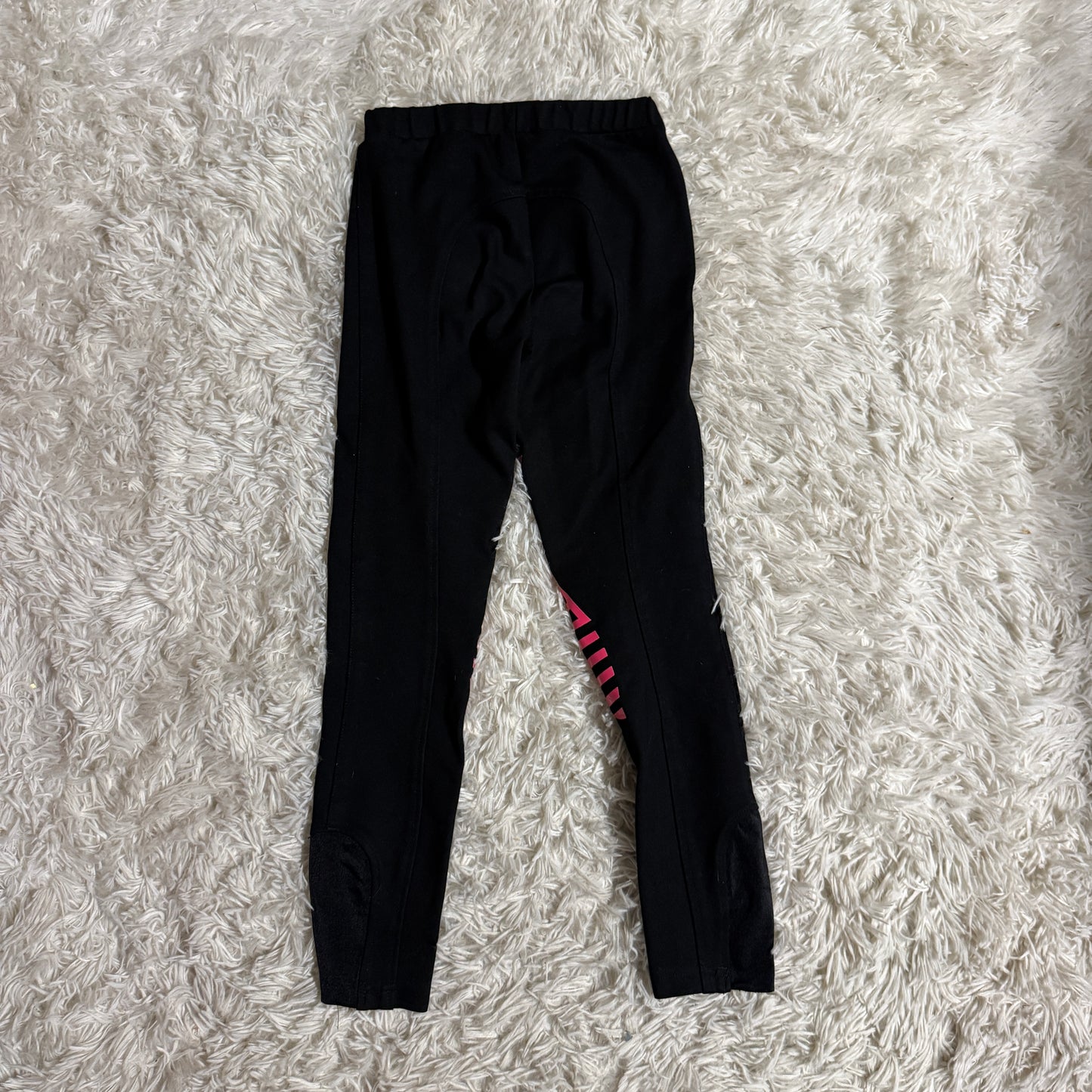 Child’s Size 8R Black HR Farm Knee Patch Horseback Riding Breeches