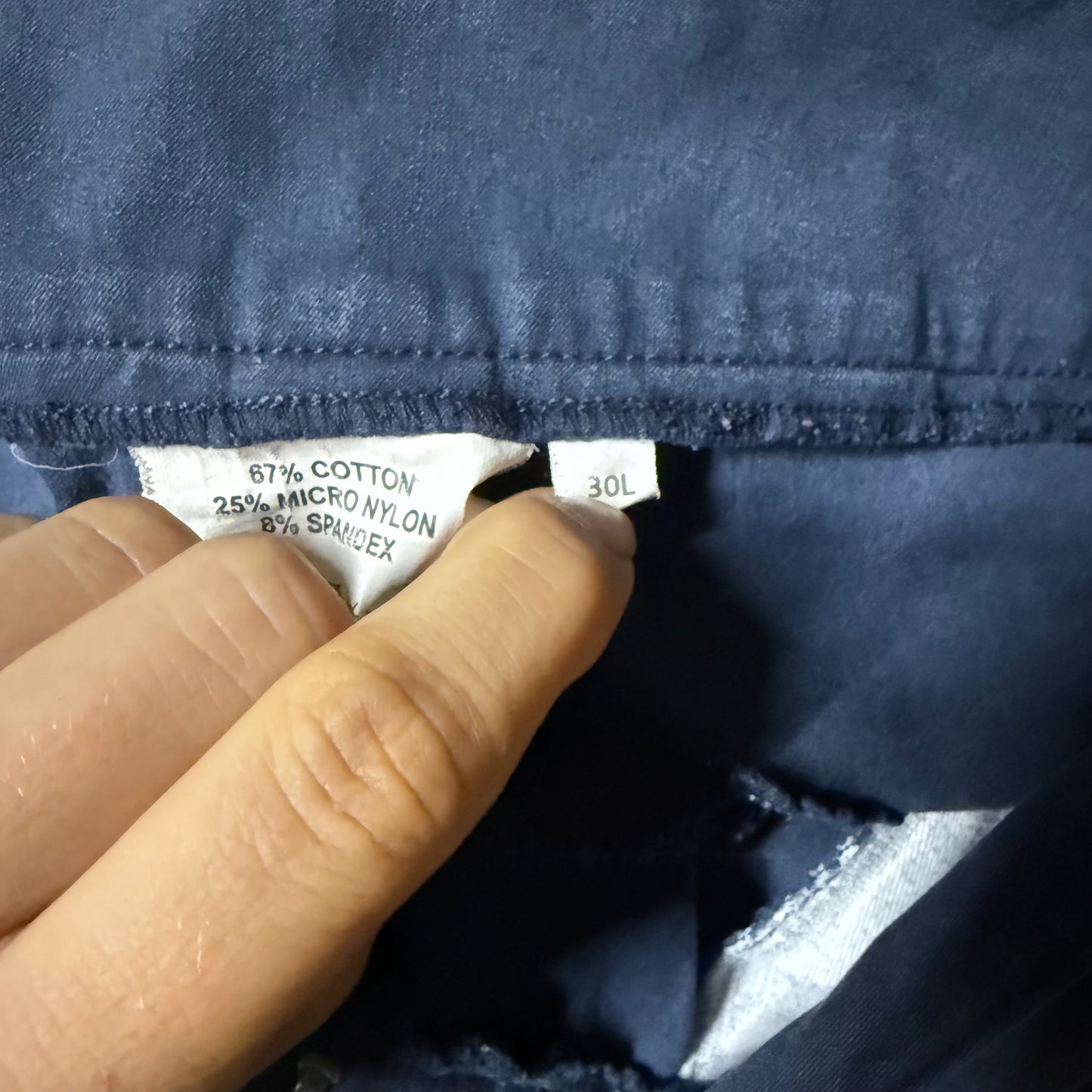 Women’s Size 30L Navy Knee Patch Horseback Riding Breeches