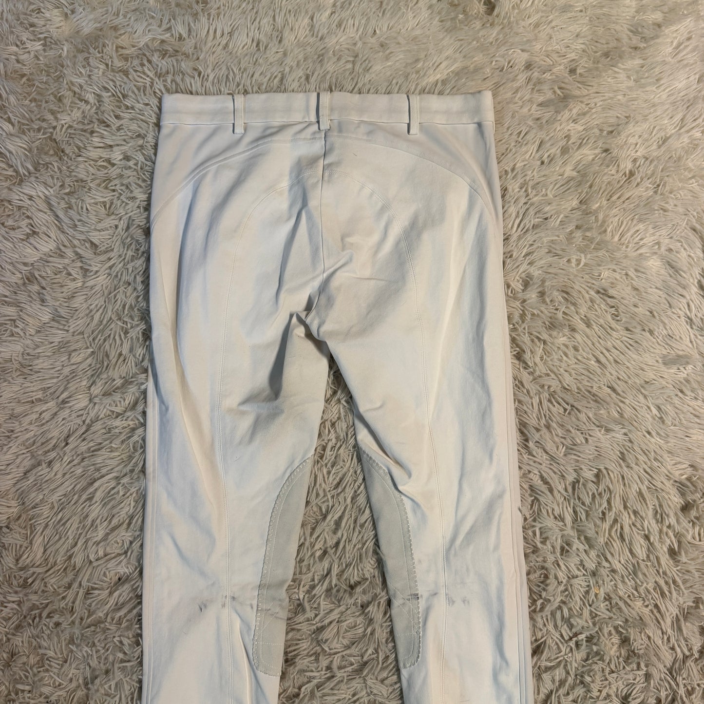 Women’s Size 28R White Pikeur Knee Patch Horseback Riding Breeches