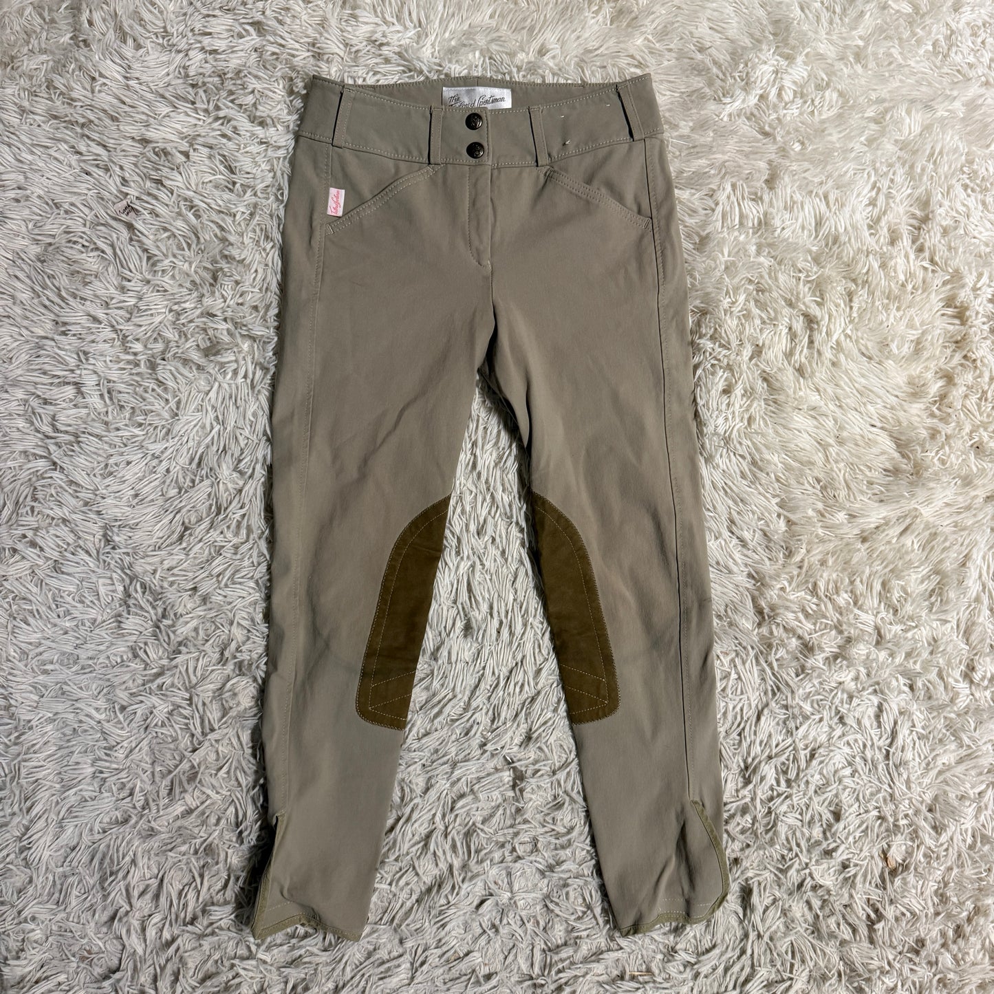 Child’s Size 14R Tan Tailored Sportsman Knee Patch Horseback Riding Breeches