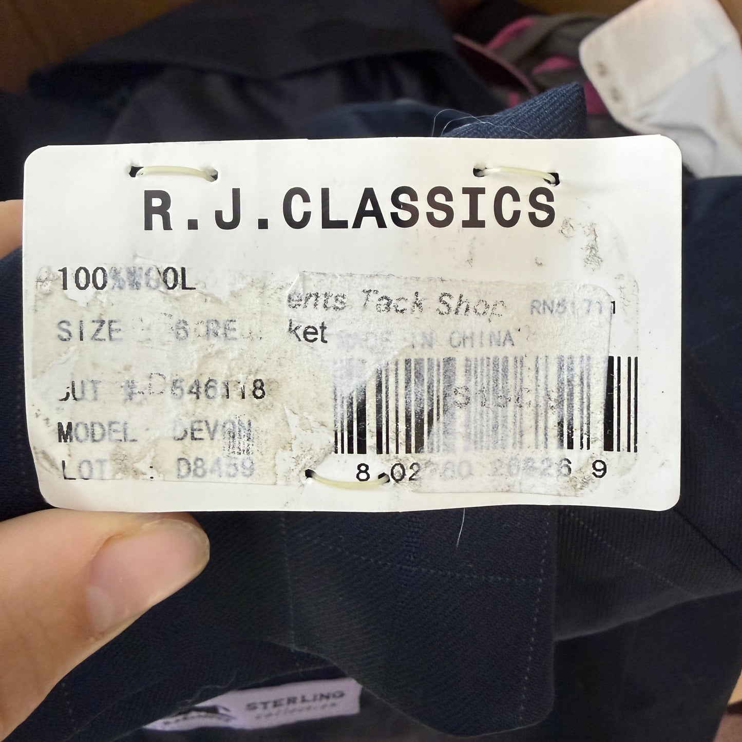 New Women’s Size 6R Navy RJ Classics Sterling Horseback Riding Show Coat