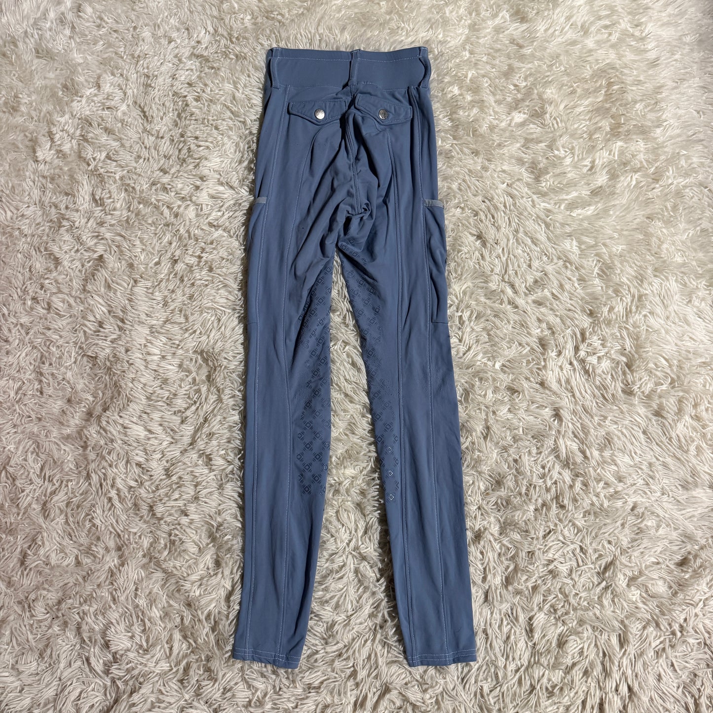 Women’s Size 22R Blue Romfh Knee Patch Horseback Riding Tights